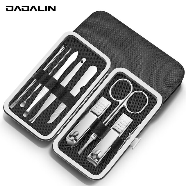 加加林 修甲工具指甲钳锉刀掏耳勺8件套装