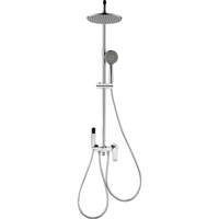 惠达（HUIDA）淋浴花洒套装家用卫生间淋浴房增压惠达花洒大置物大顶喷洗澡花洒 5511铬色【四功能】精铜主体-陶瓷阀芯