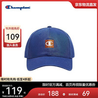 美国Champion鸭舌帽男女 休闲运动防晒时尚帽25FWH61 宝蓝 MIC