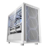 爱国者御风W20机箱台式MATX风冷360水冷电竞游戏电脑台式机主机箱 御风白+极光Z13风扇4正8反