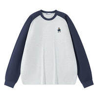  SPAO 拼接插肩袖 男士T恤