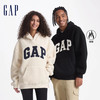 Gap 盖璞 男士刺绣字母logo仿羊羔绒连帽卫衣 609050