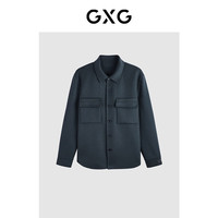 GXG男装低价多色多款休闲时尚大衣合集 GEX10628714暗灰绿短款大衣 L