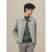 GXG男装低价多色多款休闲时尚大衣合集 GEX10625854浅绿色短款大衣 S