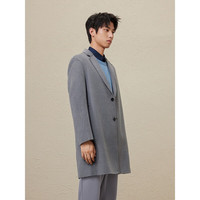 GXG男装低价多色多款休闲时尚大衣合集 GEX12627104灰色长款大衣 M