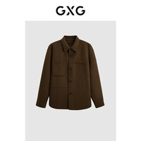 GXG男装低价多色多款休闲时尚大衣合集 GEX10629464咖色短款大衣 S