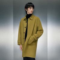 GXG男装低价多色多款休闲时尚大衣合集 GEX12627764芥末黄长款大衣 XL
