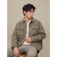 GXG男装低价多色多款休闲时尚大衣合集 GEX10626064卡其色短款大衣 2XL