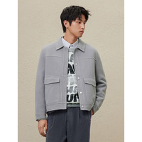 GXG男装低价多色多款休闲时尚大衣合集 GEX10629414灰色短款大衣 L