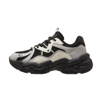 CAMEL骆驼老爹鞋男软底休闲增高复古老爹鞋女 K24B097022，黑白/鱼子灰 ，女 38