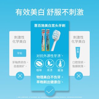 惠百施 宽头48孔手动牙刷 1支