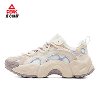 匹克态极贝果鞋秋冬休闲鞋男鞋厚底增高老爹鞋女鞋运动鞋 蓝莓贝果-象牙黄-女【密网版】 38