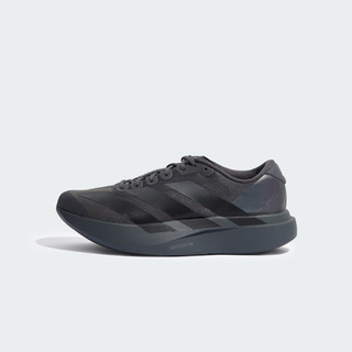 adidas adizero Evo SL竞速美学马拉松跑鞋男子阿迪达斯   深灰色/黑色/魔力酸橙绿   40.5