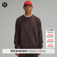 lululemon丨Steady State 男士圆领卫衣 *徽标款 透气 LM3ERYS 浓缩咖啡色 M