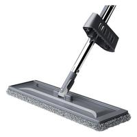 百家好世 免手洗平板拖把懒人拖布家用木地板瓷砖吸水地拖干湿两用 32cm平板拖把共1块布