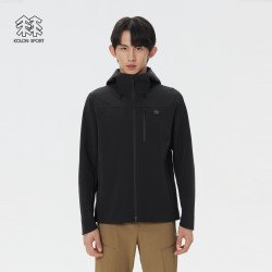 KOLON SPORT 风脊石墨烯软壳夹克防泼水防静电防风男女外套 黑色BK-男