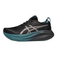 ASICS/亚瑟士 GEL-NIMBUS 27 LITE-SHOW CN 男缓震夜跑鞋 黑色/灰色 42.5
