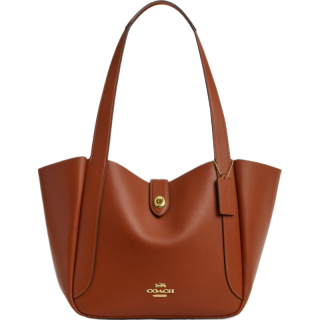 COACH 奥莱女士HADLEY旋锁托特包 IM/棕黄色