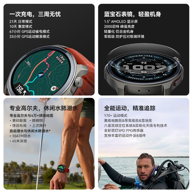 跃我 Balance 2 智能心率表 47mm