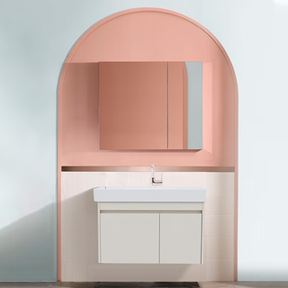 科勒（KOHLER）希尔维2.0浴室柜智能镜柜组合多功能挂墙式浴室柜一体化台盆90cm 艾洛诗镜柜+浴室柜90cm
