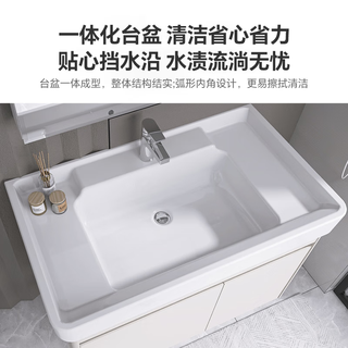 科勒（KOHLER）希尔维2.0浴室柜智能镜柜组合多功能挂墙式浴室柜一体化台盆90cm 艾洛诗镜柜+浴室柜90cm