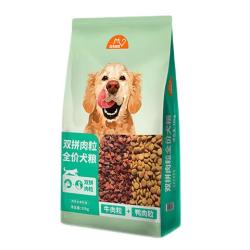 比瑞吉 狗粮爱不将就 牛肉双拼粮10kg 全价全期通用泰迪金毛比熊博美