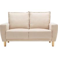 LINSY 林氏家居 LS075SF6 布艺双人沙发 米黄色