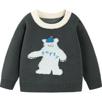 【软糯毛衣】迷你巴拉巴拉男童女童宝宝冬毛衣打底红色保暖针织衫