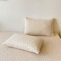 朴顿庄园A类水洗棉超软糯双层纱枕套ins风水洗棉卡通宿舍枕套一对装 花间兔 一对 2只装