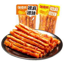 邬辣妈 麻辣豆卷微麻微辣200g 手撕麻辣条爆辣小吃追剧解馋零食 （尝鲜装）麻辣豆卷微麻微辣200g