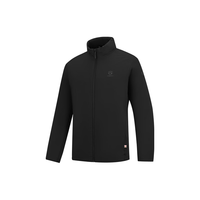 乔丹山神金标P棉服男外套秋冬季保暖立领风衣男夹克户外冲锋运动服 黑色 【金标P棉】立领男 L