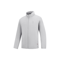 乔丹山神金标P棉服男外套秋冬季保暖立领风衣男夹克户外冲锋运动服 兔灰色 【金标P棉】立领男 3XL