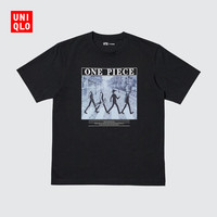 优衣库男装女装情侣UT ONE PIECE ARCHIVE印花短袖T恤480694 09 黑色 XL /180/108B