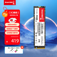 长城 GW3500 M.2 NVMe 固态硬盘 1TB（PCIe 3.0）