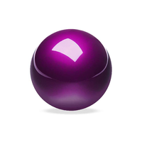 佩锐 Perixx PPRO303 欧洲进口 轨迹球直径34mm 通用570 ERGO轨迹球鼠标配件 紫色光面 34mm 轨迹球
