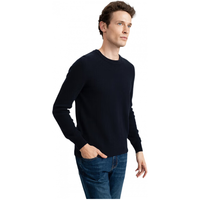 金利来奥特莱斯男士针织衫春秋毛衣纯色圆领简约休闲百搭毛衫 95-藏蓝 2XL