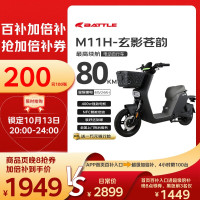 移动端、京东百亿补贴：花小马 电动自行车M11H48v24ah星恒锂电
