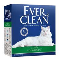 铂钻（EverClean）美国膨润土猫砂猫咪活性炭成猫幼猫混合矿砂净味猫厕所猫沙 【蓝标】25磅+金多乐猫砂2.4kg