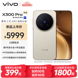 vivo X300 Pro 16GB+512GB 旷野棕 蔡司2亿APO超级长焦 蓝图影像双芯 5年持久流畅OriginOS 6 AI手机