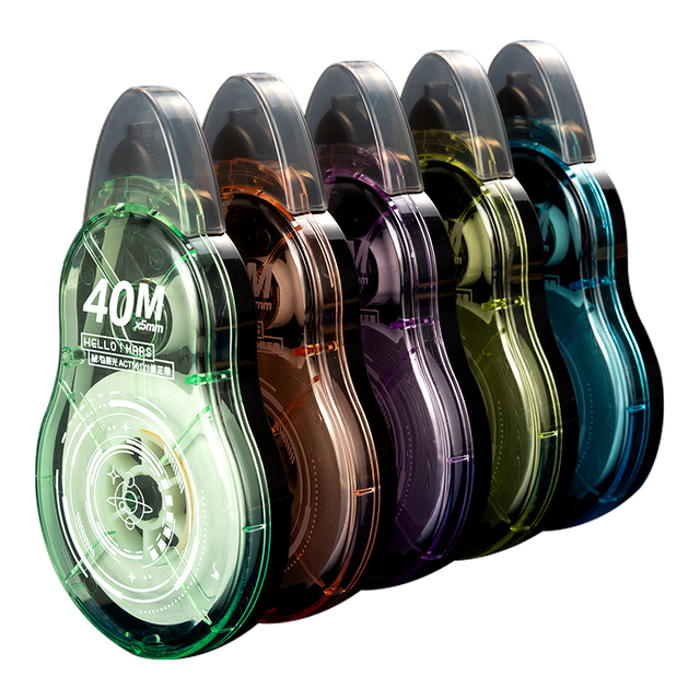 晨光 200m修正带大容量PET透明膜带修改带学习季隐形修正带贴合涂改不易起翘5只装