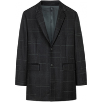 才子（TRIES）羊毛呢大衣男中长款2025西装春秋加厚呢子宽松外套风衣冬款 墨绿色 L 170/88Y