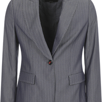 乔治·阿玛尼 GIORGIO ARMANI 【奢华风】女式高级质感带垫肩人字纹商务通勤长袖休闲西服