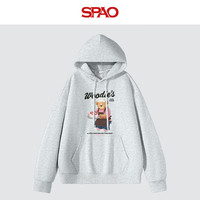 SPAO潮流百搭长袖连帽卫衣男女2025秋季新款舒适休闲上衣SPWY25SL01XY