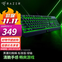 雷蛇 黑寡妇蜘蛛 标准版 104键 有线机械键盘 黑色 雷蛇绿轴 单光