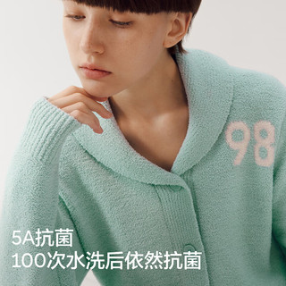 蕉内（Bananain）绒绒500E睡衣男女士5A抗菌半边绒翻领家居服款冬季加厚可外穿 【女士】镁雾紫 M