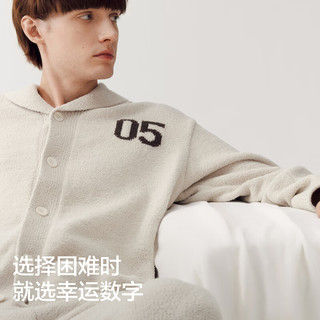 蕉内（Bananain）绒绒500E睡衣男女士5A抗菌半边绒翻领家居服款冬季加厚可外穿 【女士】镁雾紫 M