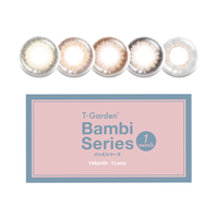 t-gardenBambi 彩色美瞳隐形眼镜近视小直径女1片装自然三明治工艺 自然款【斑比栗棕】自然融瞳栗米粽 早八首选 度