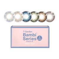 t-garden Bambi美瞳月抛彩色隐形眼镜1片近视小直径女视客自然T-Garden 斑比栗棕 0度