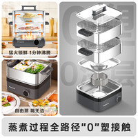 松下 Panasonic 多层多功能电蒸锅 NF-ST1L-H 10L