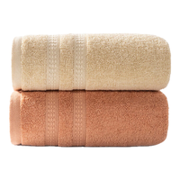 洁玉 纯棉中巾 毛巾 66g 澎湃吸水 柔软亲肤 不易掉毛 中巾*2